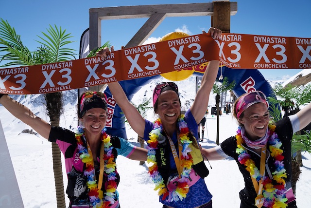 Dynastar X3 Courchevel podium filles