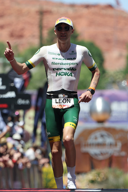 Léon Chevalier Ironman World Championship 2021 Utah Finish line