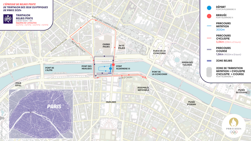 Parcours JO Paris 2024