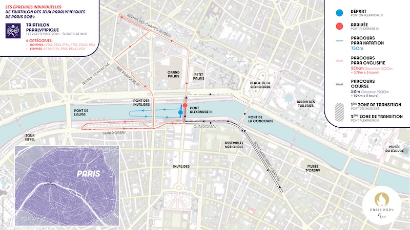 Parcours JO Paris 2024