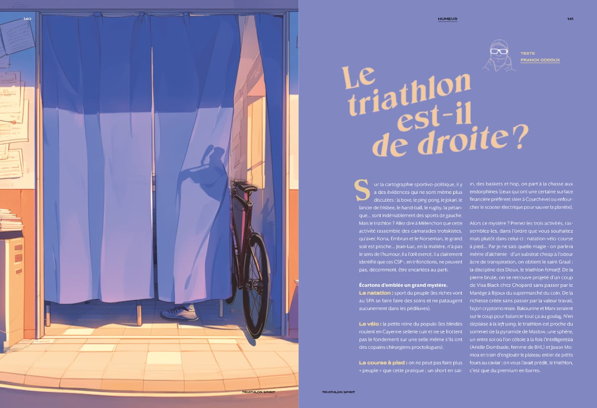 Triathlon Spirit #107 : Le triathlon est-il de droite ?